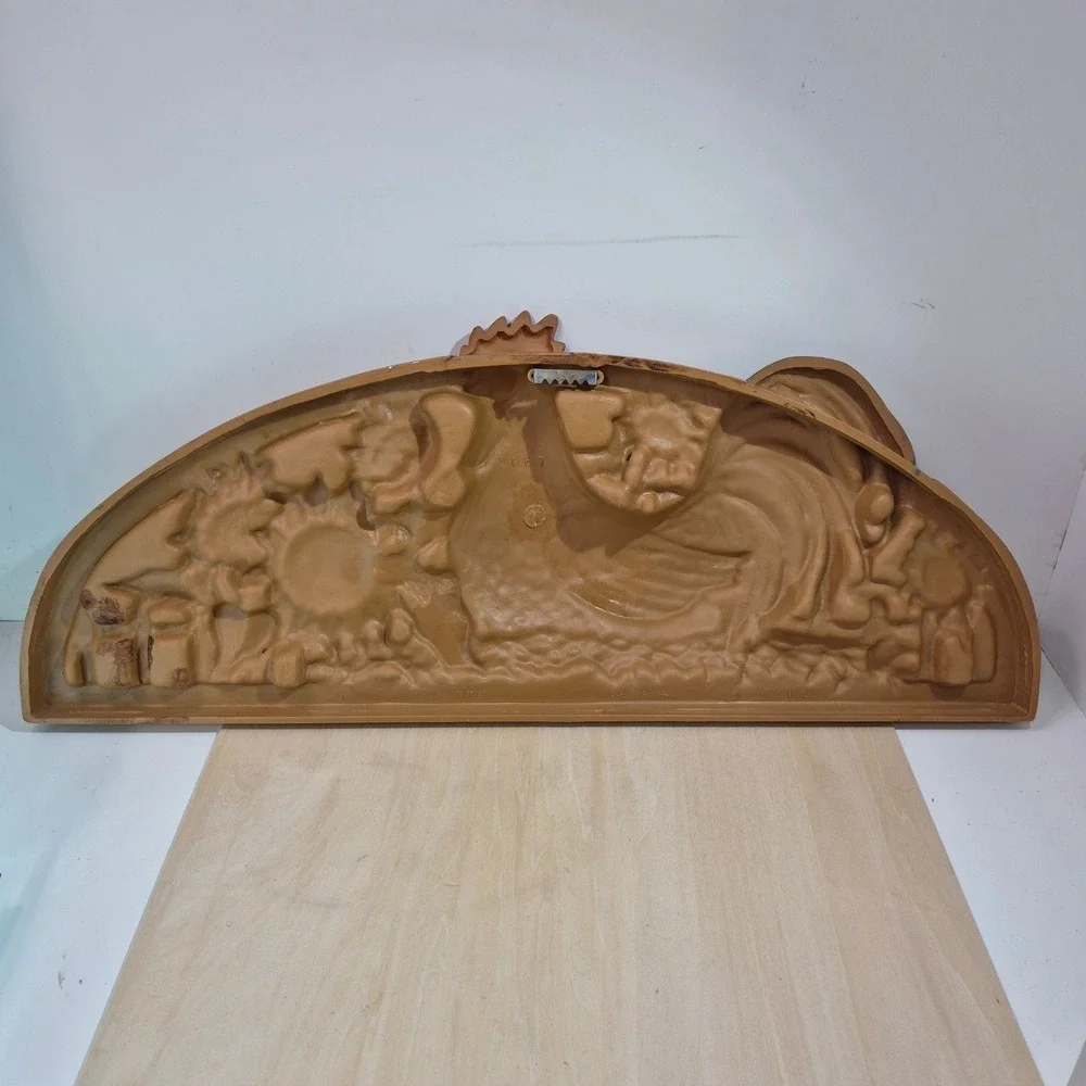 Home Interiors Rooster Sunflower Wall Plaque Vintage Farmhouse Decor 1649 22.5in